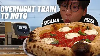 🇮🇹 1ST CLASS Overnight Train from Rome to Noto! Delicious Puffy Pizza!