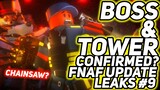 FNAF UPDATE IS TOMORROW? - BOSS CONFIRMED? TOWER CONFIRMED? - TDS FNAF UPDATE LEAK #9