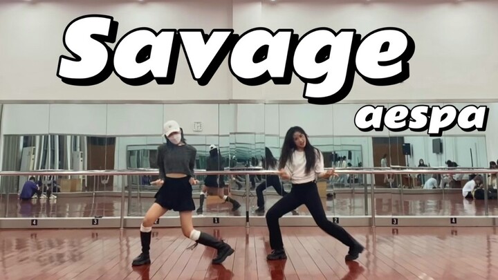 Living downstairs from SM company, quickly flipping through aespa's "Savage"