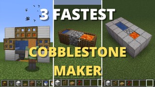 3 EASY Cobblestone Generator For 1.18 Survival Minecraft!