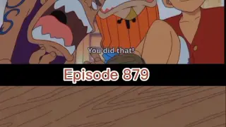 when luffy came out from the barrel | One piece Ep 1 with reanimated in Ep 879ðŸ’•ðŸ’•