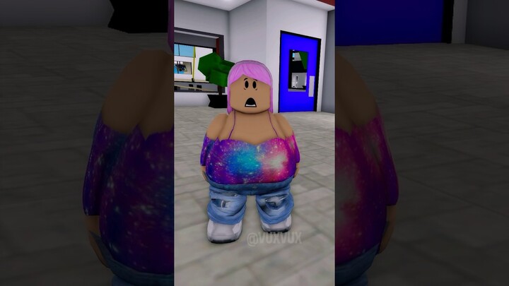 every time she LIES, she becomes more FAT 💀 #brookhaven #roblox