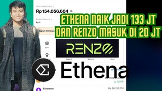 ETHENA NAIK JADI 133 JT DAN RENZO MASUK DI 20JT BAHAS TVL DEFi🍀 CERITA CRYPTO