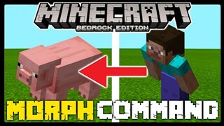 Minecraft Bedrock: MORPH COMMAND ( BE ANY MOB YOU WANT ) MCPE Xbox PS4 Windows Switch