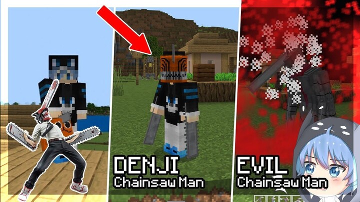 Addon EVIL CHAINSAW Man V2 Yang Paling Keren!!! | ADDON MCPE | #Denji #MinecraftPe #bestofbes