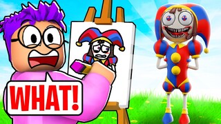 GUESS MY DRAWING Picture Game CHALLENGE In ROBLOX DOODLE TRANSFORM!? (AMAZING DIGITAL CIRCUS!)