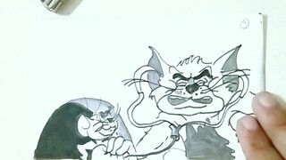 Tom and  Jerry Flipbook Drawing