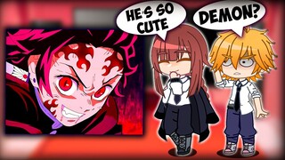 Chaisaw Man React to Tanjiro Kamado // Demon Slayer// Part 1?