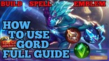How to use Gord guide & best build mobile legends ml 2020