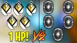 Valorant: 5 Radiant with 1 HP VS 5 Iron Players! - Who Wins?