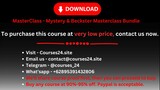 MasterClass - Mystery & Beckster Masterclass Bundle