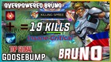 Overpowered Red Buff Bruno 19 Kills | Top Global Gameplay by Goosebumps 🇵🇭