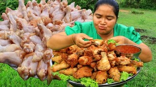 Cooking crispy chicken with Black pepper recipe  By village & Cooking life