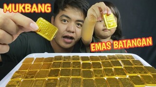 MUKBANG EMAS BATANGAN KW ISI COKLAT BERSAMA GENDHIS