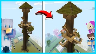 MIPAN & ZUZUZU BUAT RUMAH POHON PALING TINGGI DI DUNIA MINECRAFT UNTUK KALAHKAN AKUDAV! KEREN BANGET