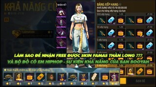 Free Fire | Làm sao để lấy được Famas free và skin cô em hiphop miễn phí - sự kiện khả năng của bạn