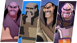 Shan Yu Evolution in Games - Disney - Mulan