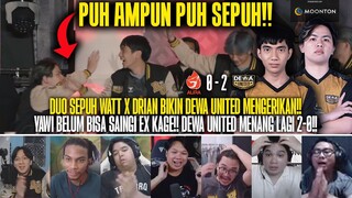 AMPUN PUH SEPUH!! DUO SEPUH MPL KELAZ BANGET!! REAKSI STREAMER AURA FIRE 0-2 DEWA UNITED MPL ID S13!