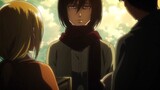 Mikasa tức giận đến mức có đôi mắt hút mắt giống Levi's