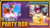 NEW EVENT | FREE ELITE SKIN (PARTY BOX IS BACK!) in Mobile Legends 2020 [MLBB EVENT]