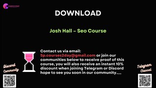 [COURSES2DAY.ORG] Josh Hall – Seo Course
