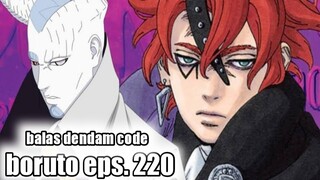 boruto episode 220 sub indo full movie bahasa indonesia -  kematian kurama & balas dendam code