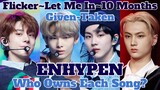 ENHYPEN: WHO OWNS EACH SONG? (Given-Taken, Flicker, Let Me In, 10 Months) | 2020 Top Members Ranking