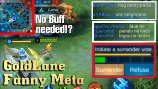 NEW WAY TO PLAY FANNY | GOLD LANE FANNY NO BUFF | MLBB