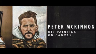 PETER MCKINON Portrait PAINTING Time lapsed + B-Roll - Oil on canvas | JK Art