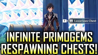 INFINITE PRIMOGEMS FOR FREE and HOW TO MAKE CHEST RESPAWNS (April Fool's)