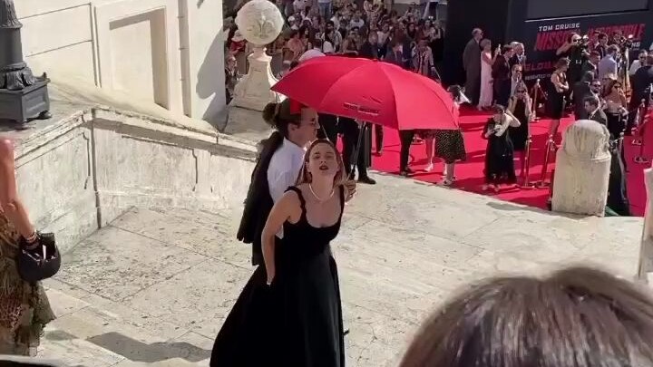 Mission: Impossible 7: Reckoning (Part 1) Funny video of Rebecca Ferguson on the red carpet at the R