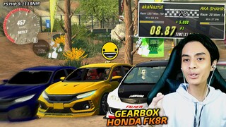 HONDA Civic FK8R Gear Ratio 757hp 450Kmh  Car Parking Multiplayer