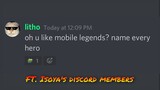 Oh? You like mobile legends? Name every hero (FT. My discord members! :3)