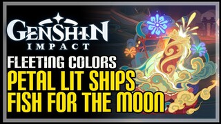 Petal Lit Ships Fish For The Moon Genshin Impact