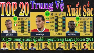 TOP 20 trung vệ xuất sắc nhất trong Dream League Soccer 2021