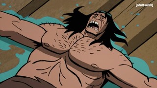 Spear and Fang Sail After Mira | Genndy Tartakovsky's Primal | adult swim