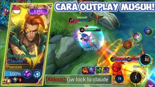 BUILD CLAUDE TERSAKIT 2022 | DI GANK 4 ORANG MALAH MEREKA YANG RATA! | TOP GLOBAL CLAUDE -MLBB