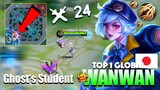 Wanwan Pure Attack Speed! 99% Deadly Combo! | Top 1 Global Wanwan Gameplay By Ghost's Student ~ MLBB
