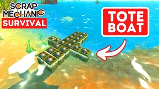 Super Easy to Build Boat That Uses No Fuel in Scrap Mechanic Survival