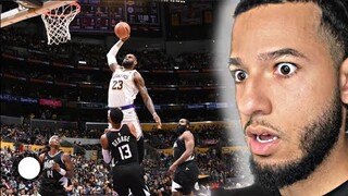 LEBRON DUNKED ON PAUL GEORGE!! Reacting To LA Lakers vs LA Clippers Full Game Highlights