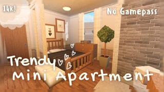 Roblox Bloxburg: "No Gamepass Trendy Mini Apartment" Speed build +Tour - 01/ 7/2021, | Minami Oroi