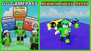 AMAZING! Ada Gamepass Terbaru & Rebirth Buat Speed Mu Jadi Sangat Cepat Di Race Clicker