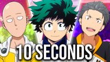 Every Anime in 10 Seconds or Less