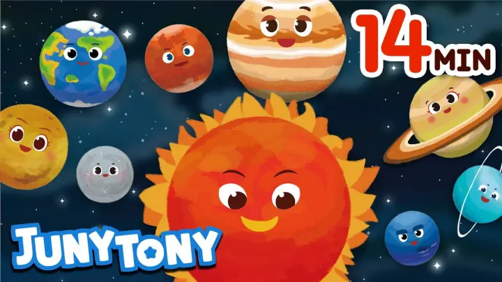 🪐Space Song Compilation | Solar System | Song Space & Planets Songs for Kids | JunyTony