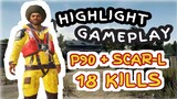 PUBGM Highlight Gameplay | P90+SCAR-L 18 KILLS!!