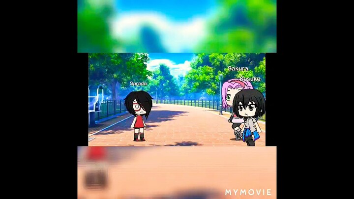 Teen Sasuke and Sakura meet Sarada (lazy)