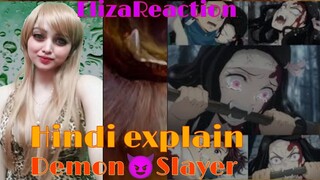 Demon Slayer Season 1 Hindi dubbed | Demon slayer story Explained in Hindi | Eliza Reaction