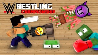 Monster School : WRESTLING CHALLENGE  - Minecraft Animation