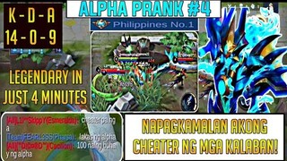 ALPHA PRANK #4- NAPAGKAMALAN AKONG CHEATER NG KALABAN PLUS TRINASHTALK NG MGA KAKAMPI| LAPTRIP| MLBB