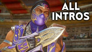 MORTAL KOMBAT 11 Rain All Intros Dialogue Character Banter MK11